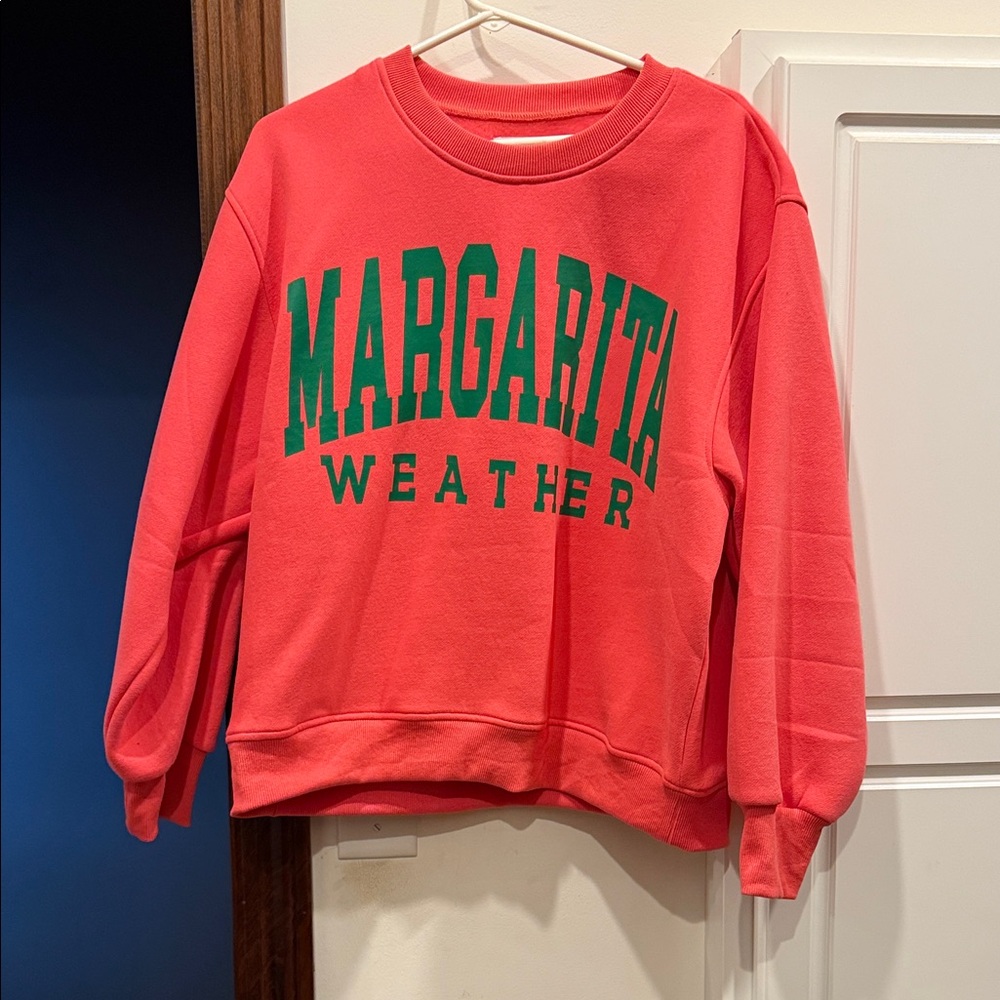 Panache Red Sweatshirt with Green Lettering